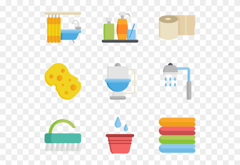 Bathroom - Bathroom Flat Icon Clipart