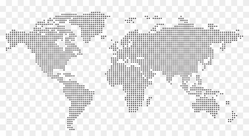 Worldmap-dots - World Map Png Dots Clipart #508165