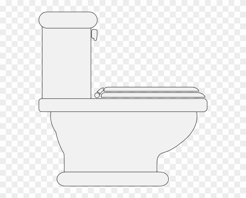 Toilet Seat Closed Svg Clip Arts 576 X 596 Px - Png Download