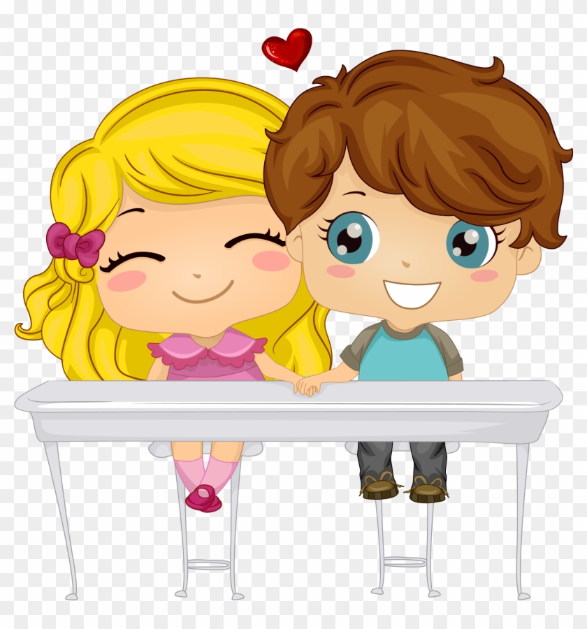 Cute Valentine Kids Png Clipart Picture - Cute Kids Clipart Transparent Png #508240