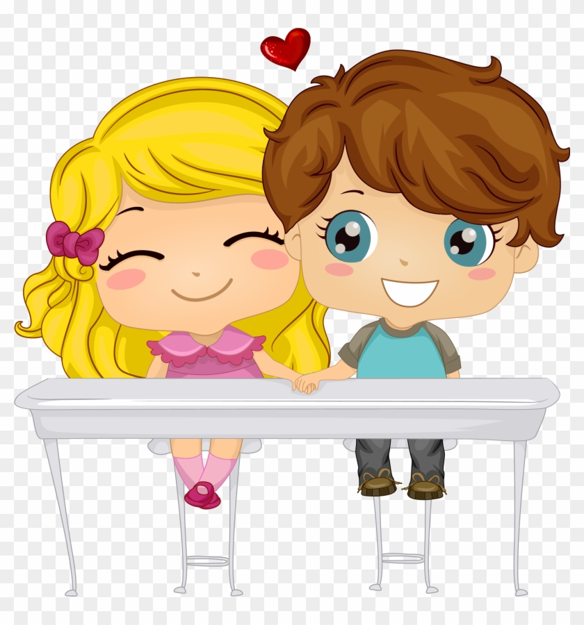 Cute Valentine Kids Png Clipart Picture - Cute Kids Clipart Transparent Png