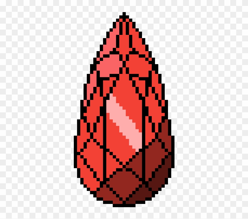 Red Tear-drop Crystal Clipart #508348
