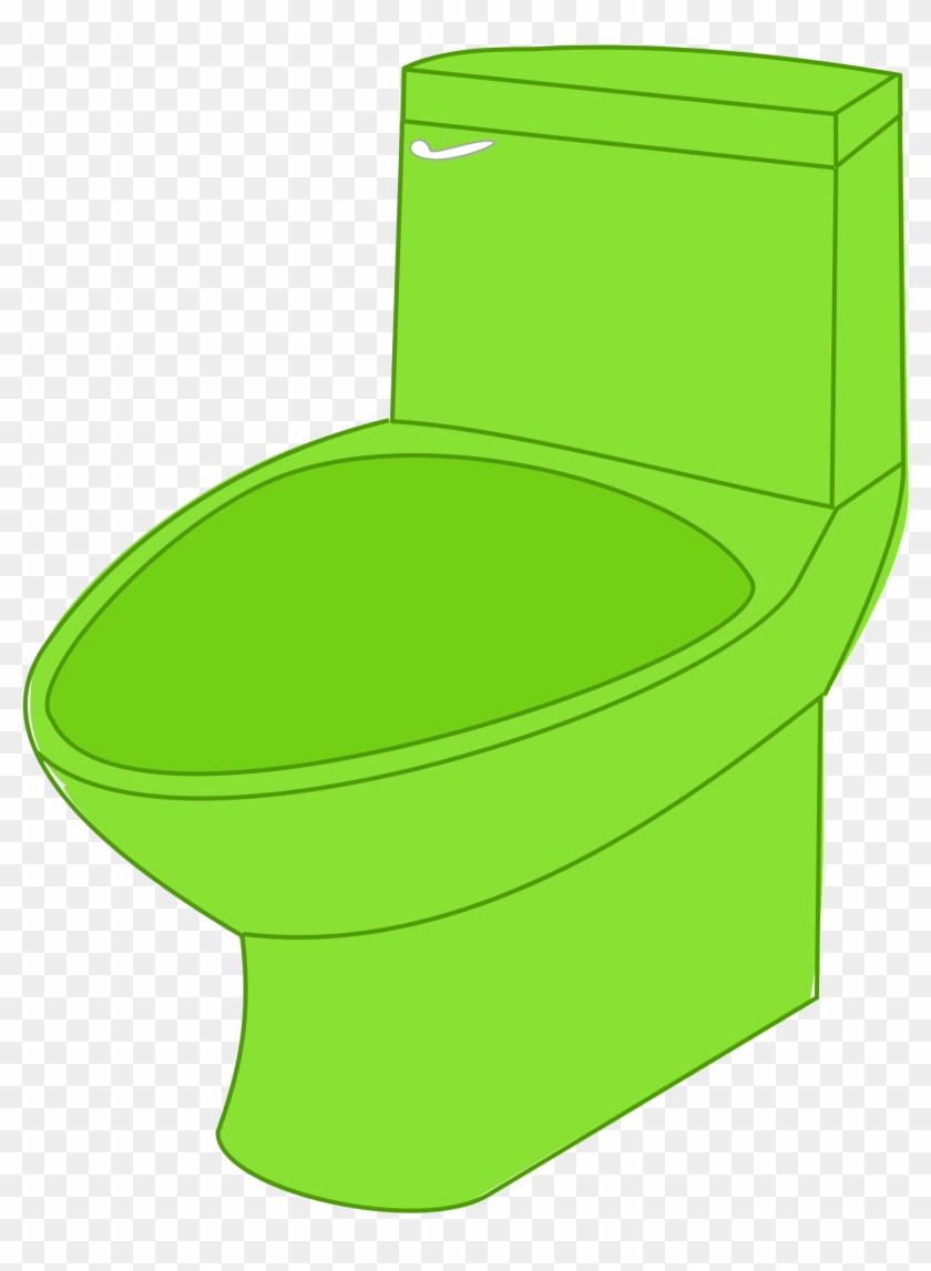 Open - Toilet Green Clipart