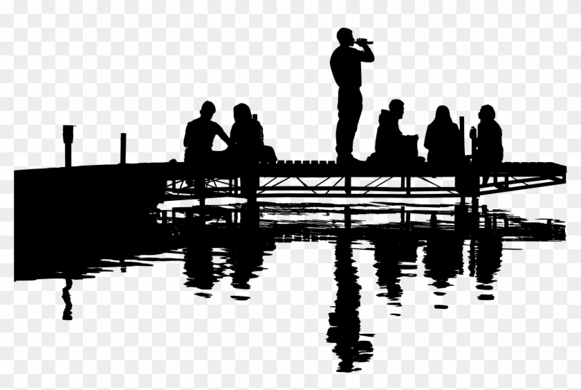 This Free Icons Png Design Of Friends At The Lake Silhouette Clipart #508440