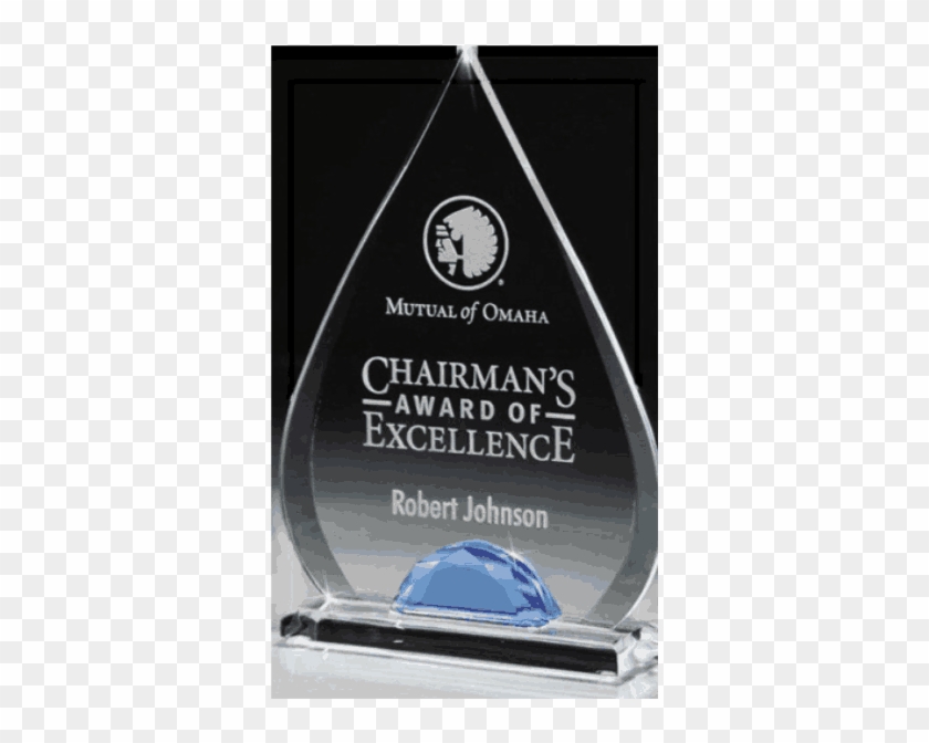 Dramatic Blue Tear Drop Award A210 - Trophy Clipart #508495