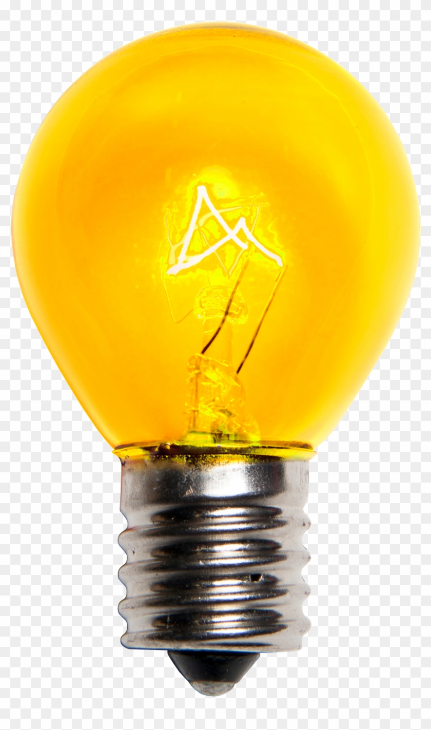 Lamp - Translucent Yellow Light Bulb Clipart #508584