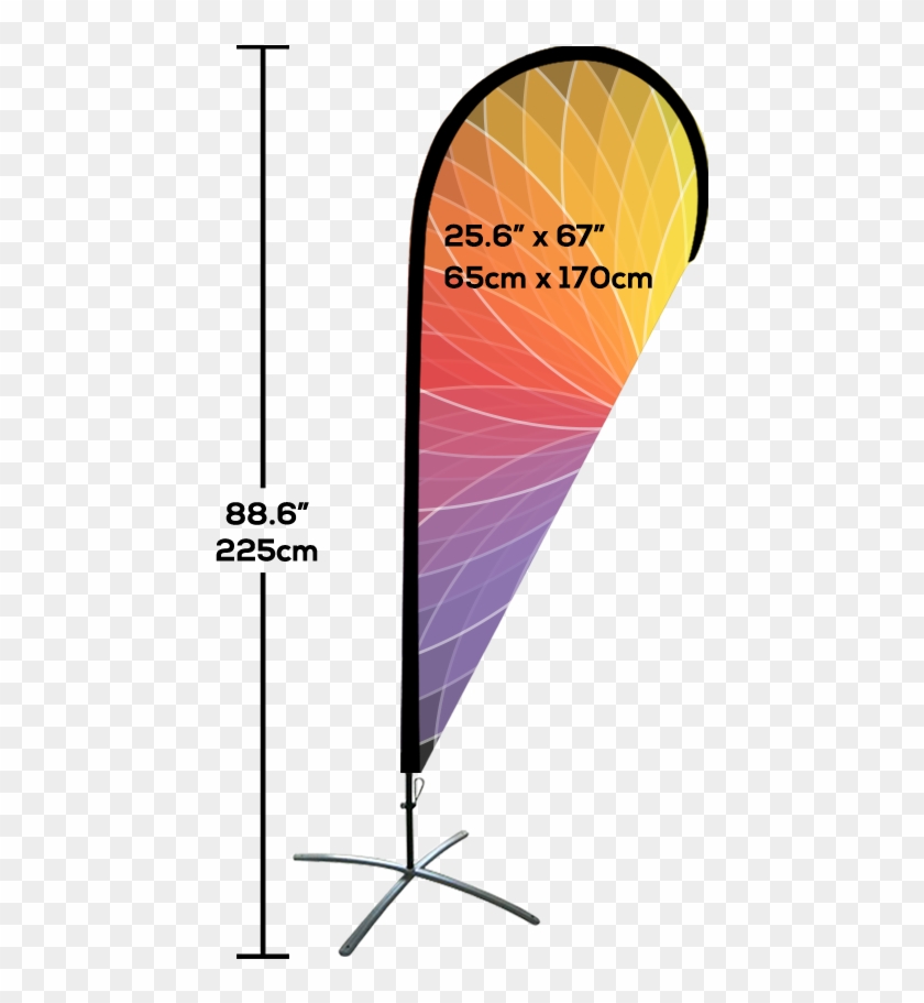 Teardrop Beach Flag Clipart #508737