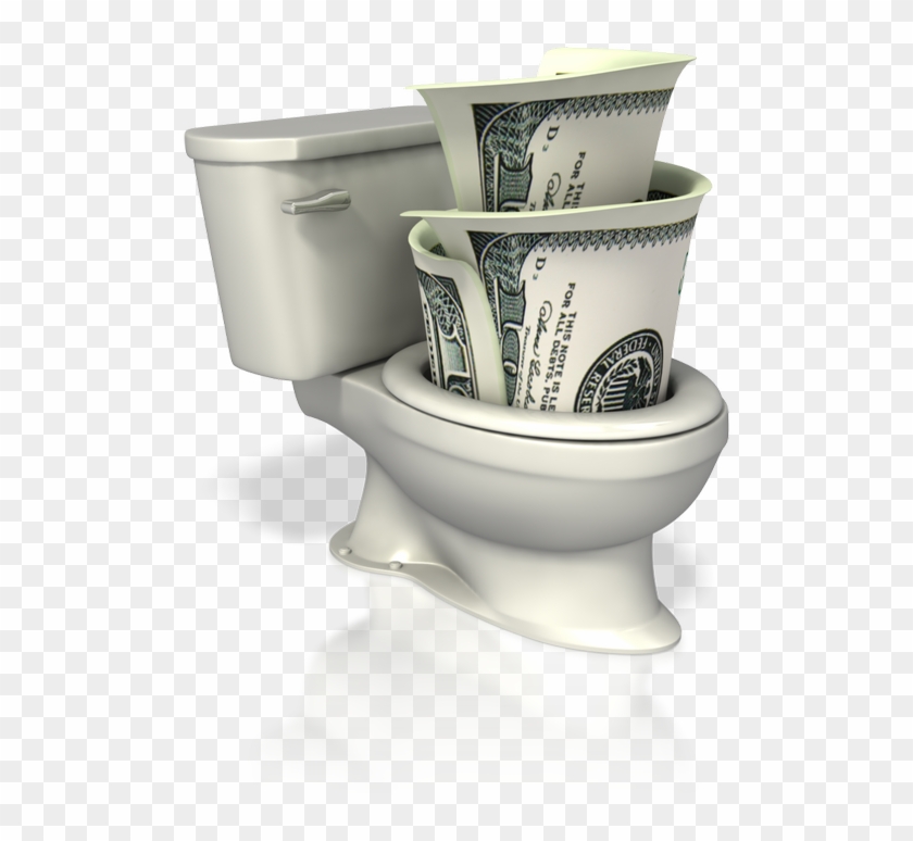 Atlanta Watershedverified Account - Flush Money Down The Toilet Clipart