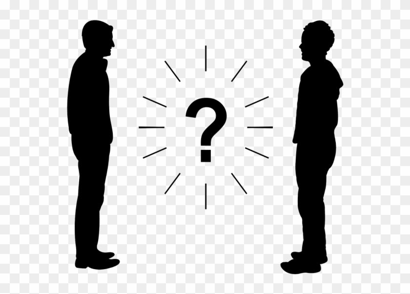 'two Friends' Seek A Third Friend - Silhouette Clipart #508839