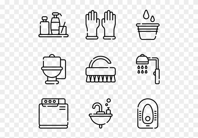 Bathroom - Review Icon Transparent Background Clipart