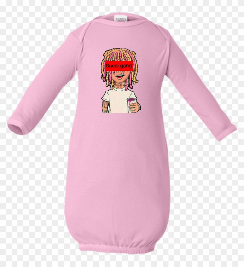 Lil Pump Gucci Gang Infant Layette T-shirts - Layette Clipart #509282