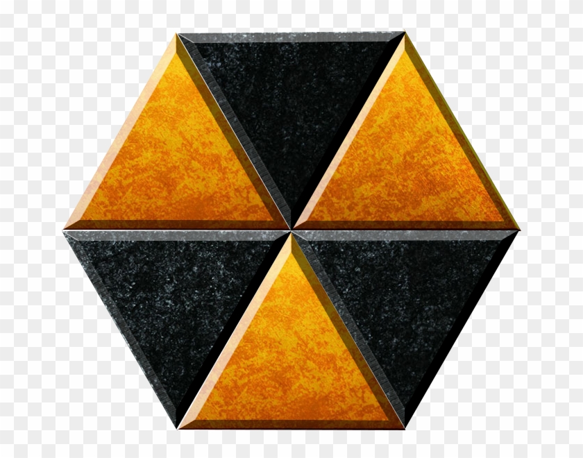 The Lorule Triforce Fits Into The Hyrule Triforce In - Hyrule And Lorule Triforce Clipart #509355