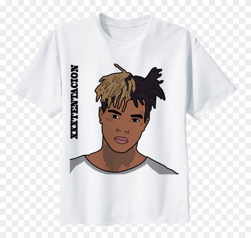 "xxxtentacion" Drawing - T-shirt - " - Xxxtentatcion Cartoon Drawings Clipart