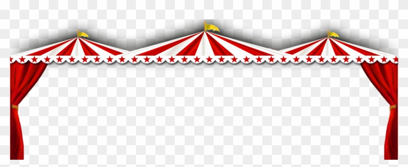 June - Circus Tent Border Clip Art - Png Download #509422