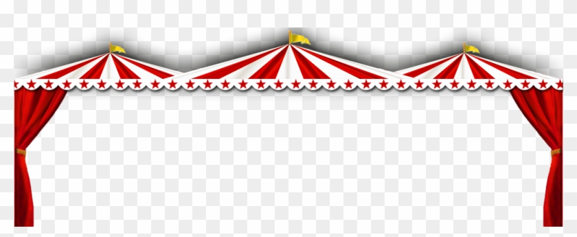 June - Circus Tent Border Clip Art - Png Download