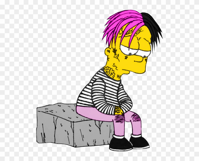 #lil Peep ##bart - Bart Simpson Sad Boy Clipart