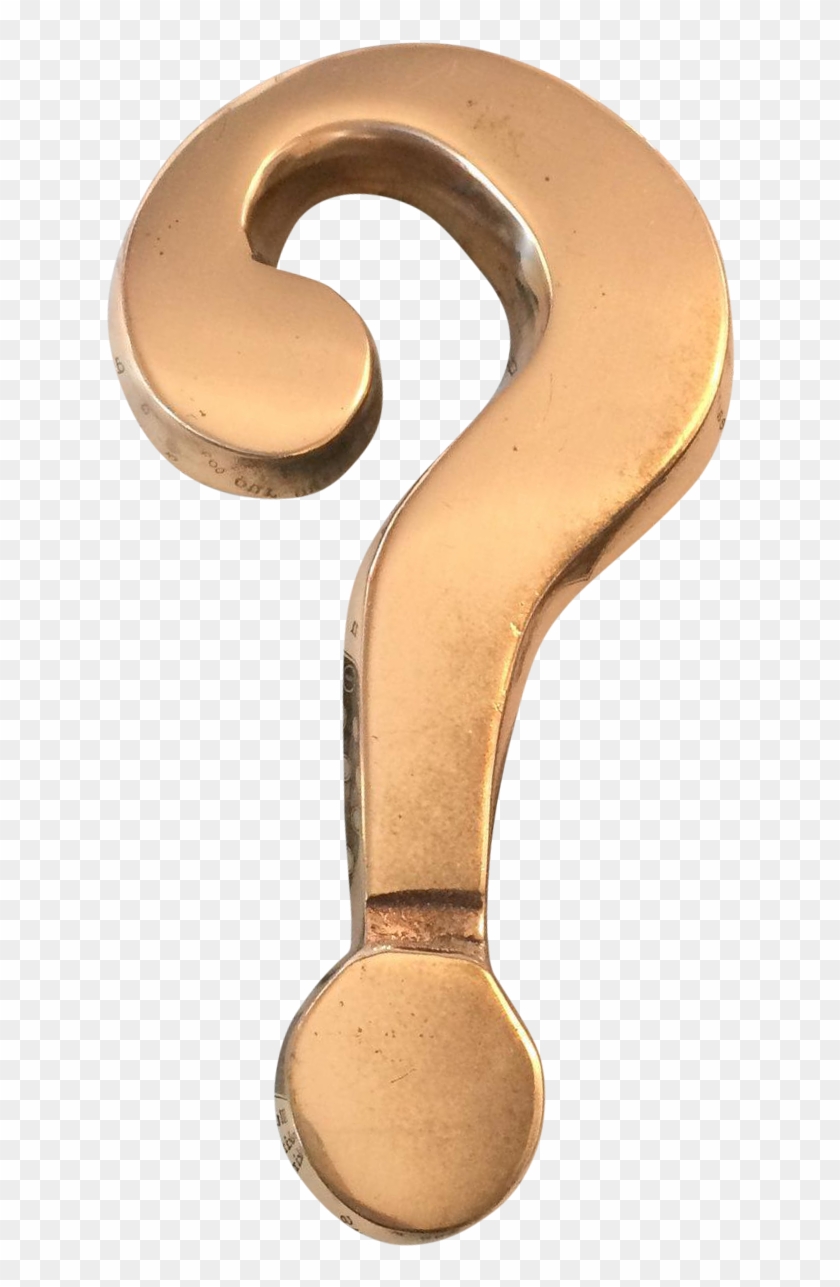 Vintage Brass Paperweight Chairish - Vintage Transparent Question Marks Clipart