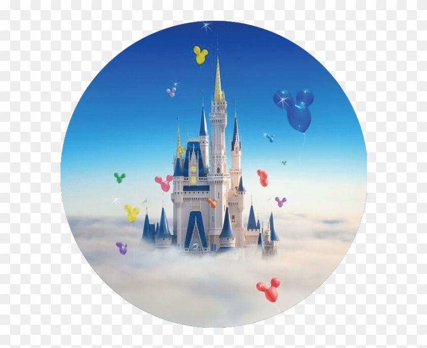 Bluecircle Castlecircle Confetticircle Movementlinescircle - Disney World Transparent Background Clipart