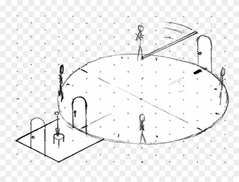 Four Automatons Are Standing Around The Room, Each - Dnd Clock Tower Map Clipart