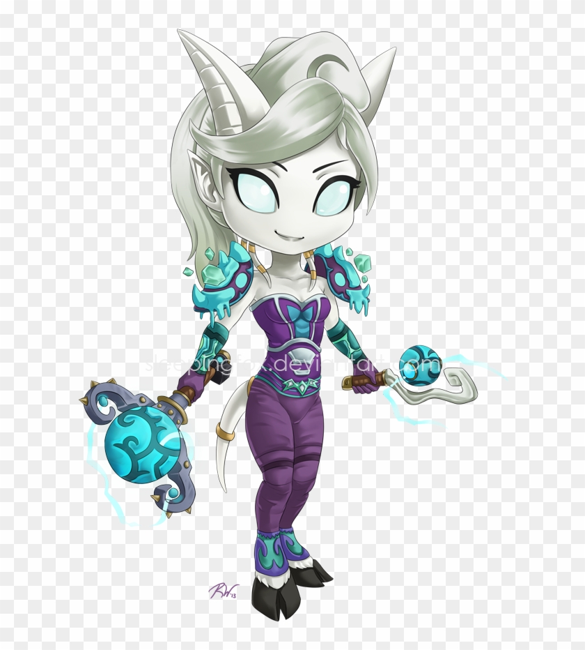 Charming Draenei With A Simple But Nicely Coordinated - Draenei Cute Clipart #5000683