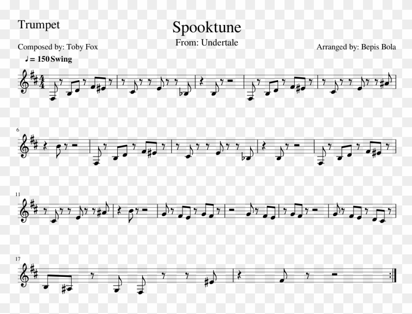 Havana Trumpet Sheet Music Clipart