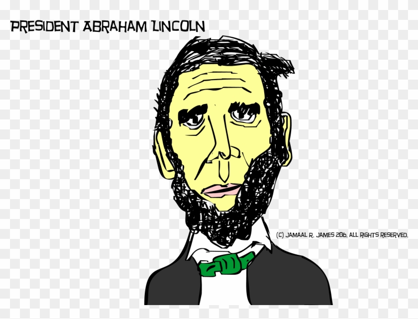 President Abraham Lincoln Caricature By Cartoonist - Illustration Clipart #5001026