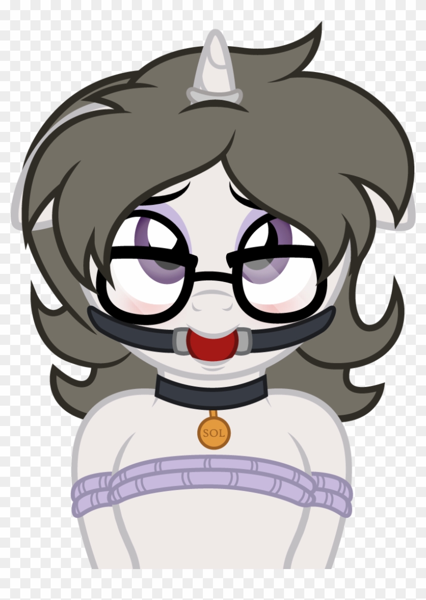 Digiqrow, Ballgag, Blushing, Bondage, Collar, Female, - Transparent Ball Gag Png Clipart