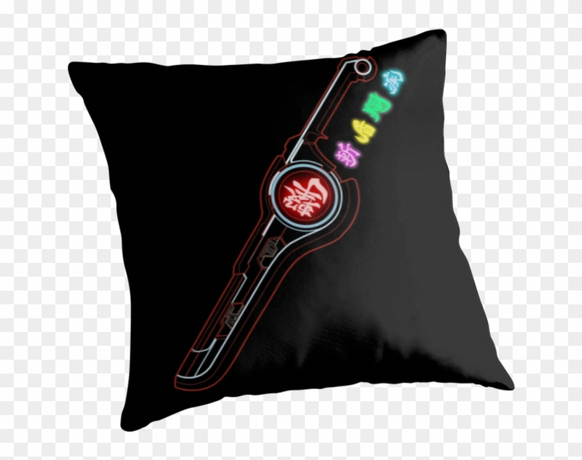 "xenoblade Monado Smash Ver - Thin Blue Line Throw Pillows Clipart