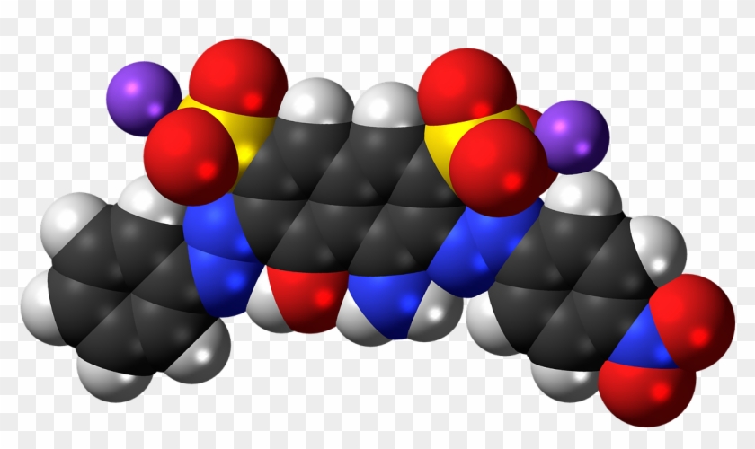 Amido Black 10b Sodium Molecule Png Image - Molecole Amido Png Clipart #5001504