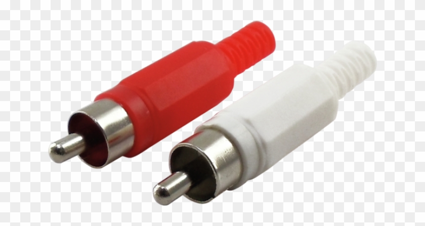 Cinch Plugs 2-piece Set - Cinch Stecker Für Lautsprecher Clipart