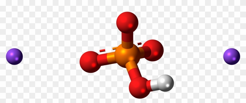 Disodium Phosphate 3d Ball - Hydrogen Phosphate Ball And Stick Clipart #5001929