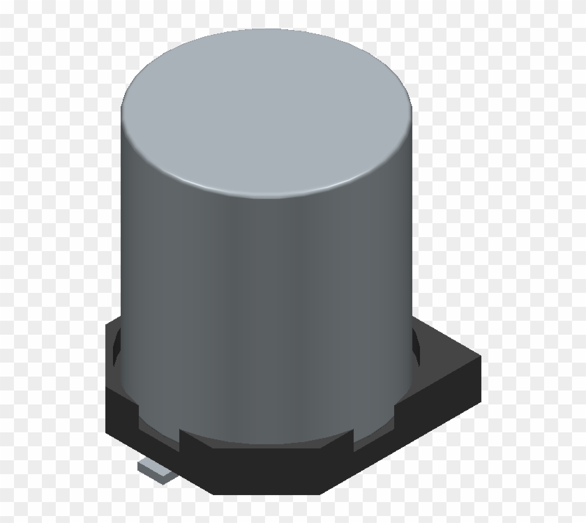 336smh100m - Cinch - 3d Model - Capacitor Al Electrolytic - Circle Clipart