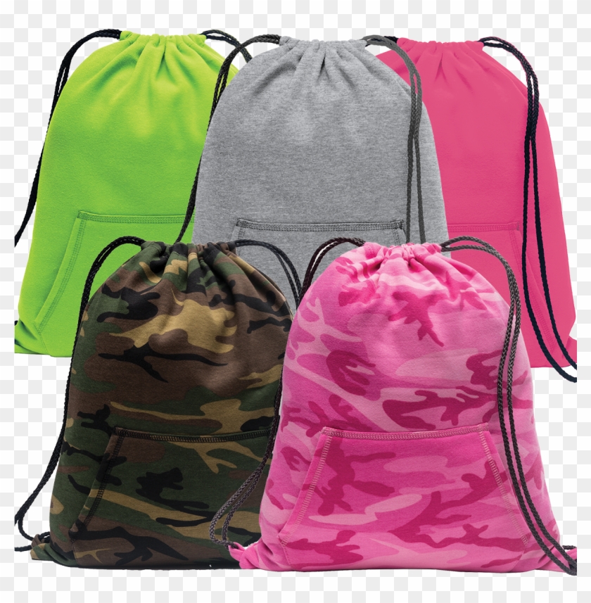 Embroidered Car Sweatshirt Cinch Sack - Drawstring Clipart