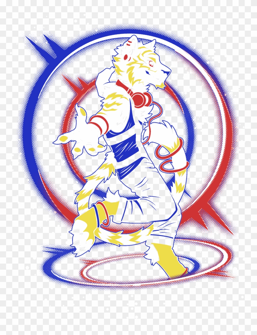 Rave Tiger - Cartoon Clipart