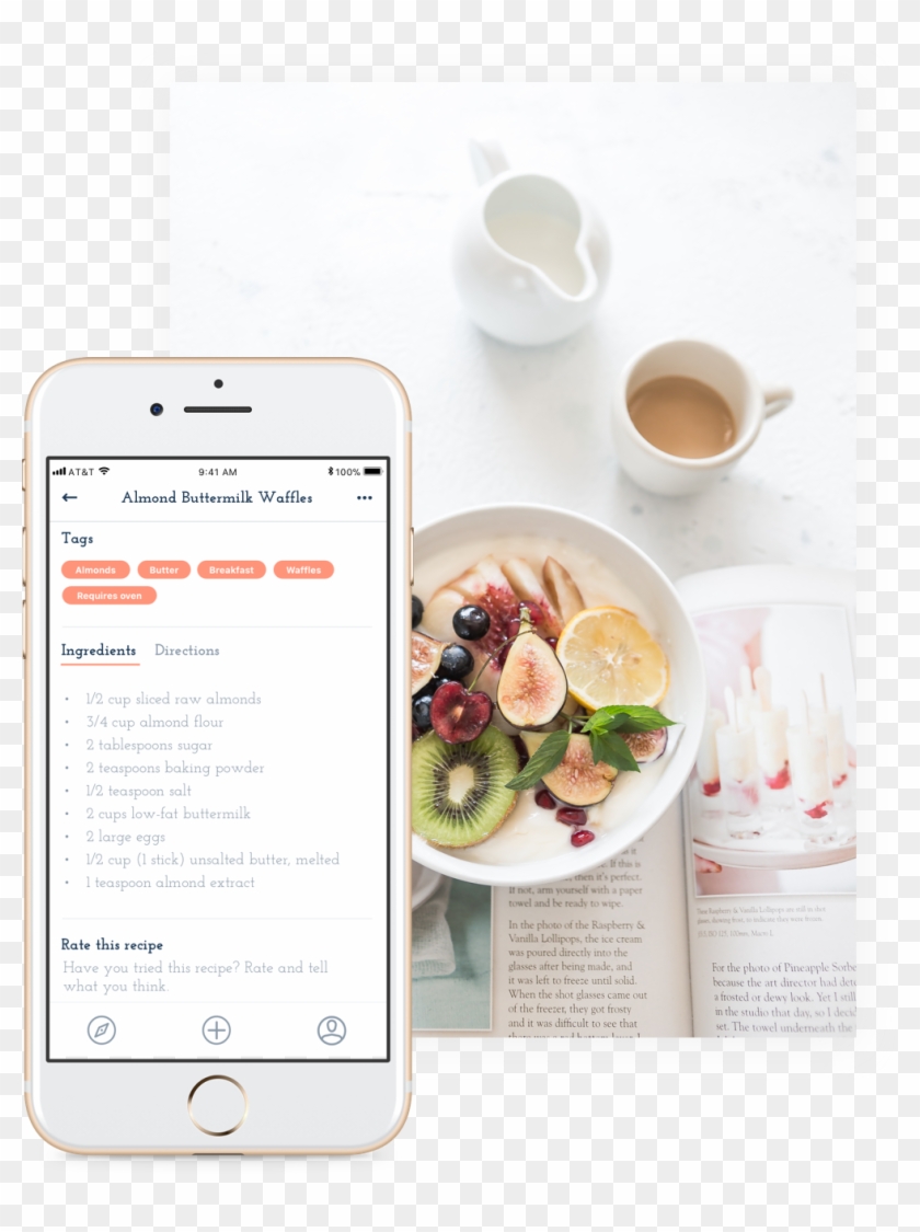 All Your Recipes In One Place - Tea Breakfast Good Morning Clipart
