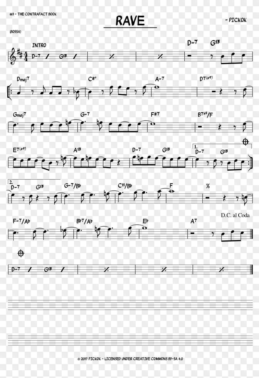 Rave-1 - Sheet Music Clipart