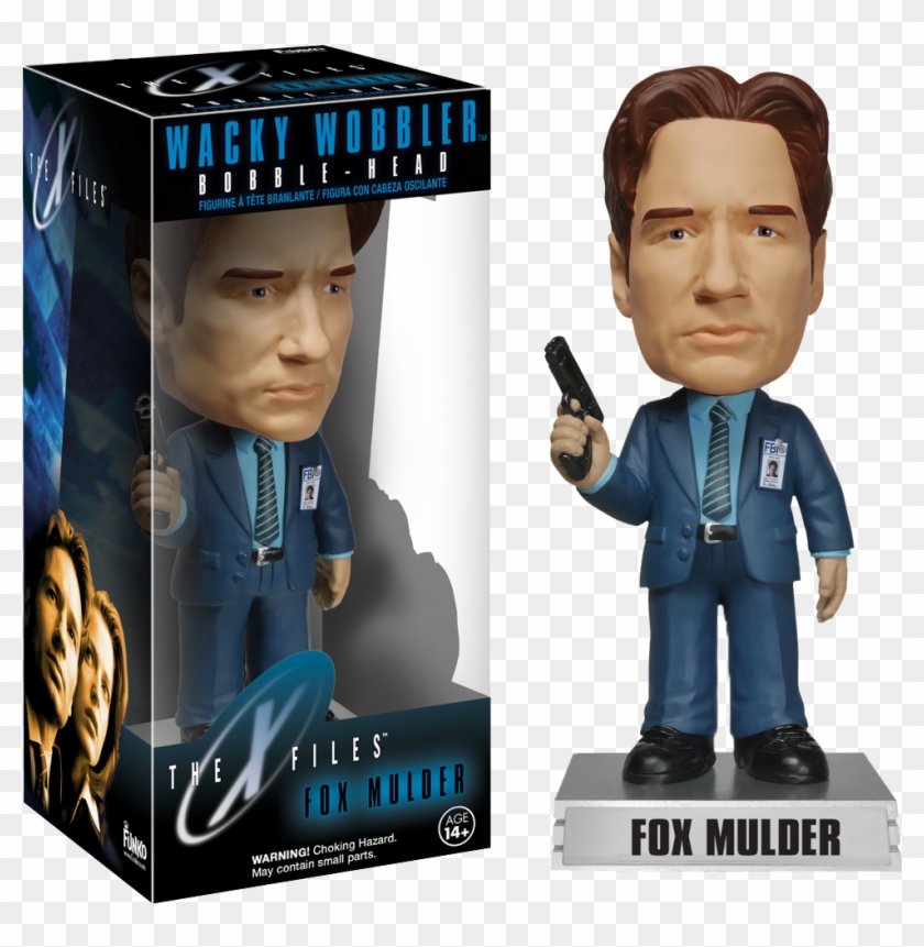 Fox Mulder Wacky Wobbler Bobble Head Clipart