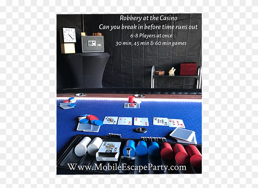 Dads Casino Night Party Rentals & Mobile Escape Rooms - Carton Clipart