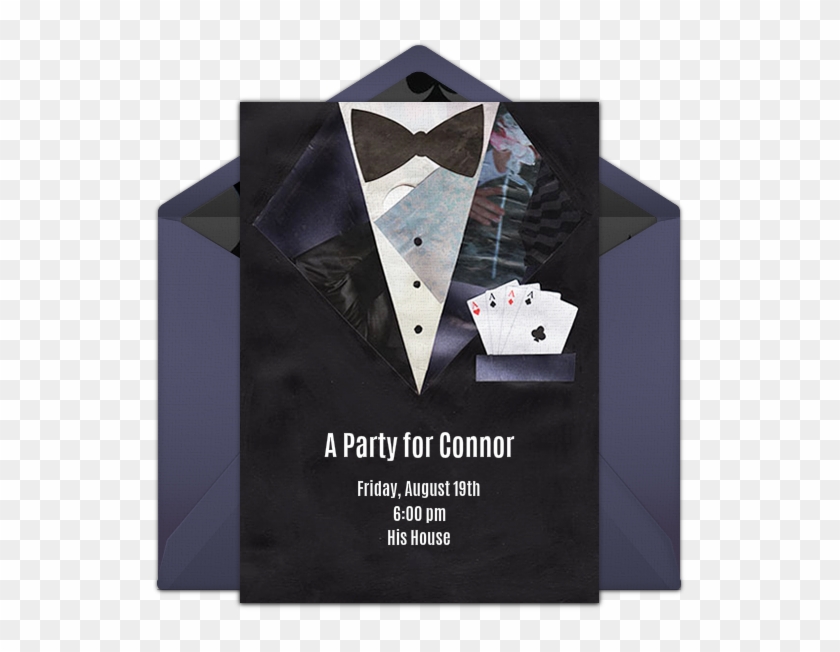 This Free "casino Night" Party Invitation Design Is - Triangle Clipart