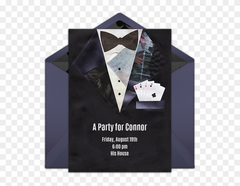 This Free "casino Night" Party Invitation Design Is - Triangle Clipart #5005365
