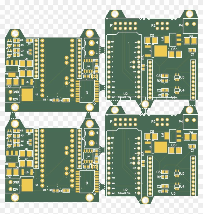 2$ Pcbs And Gerber Merging - Electronics Clipart