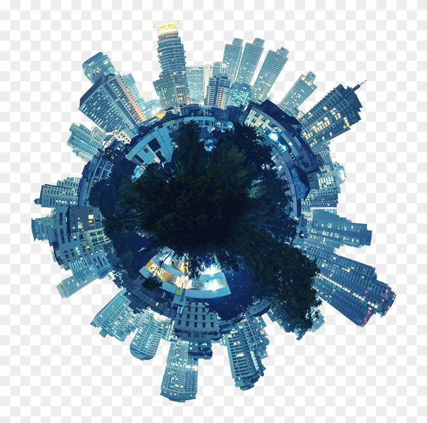 World Globe Buildings Clipart
