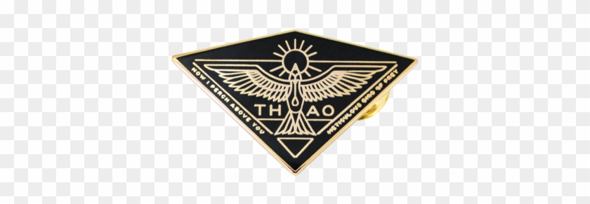 Meticulous Bird Of Prey Enamel Lapel Pin - Emblem Clipart