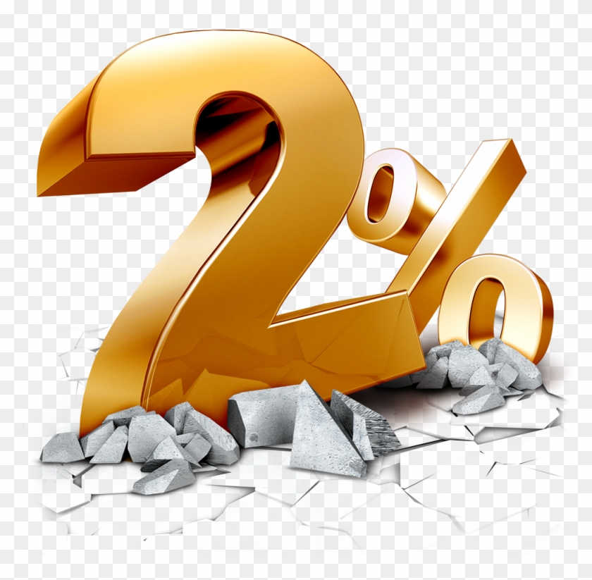 Percent Png , Png Download - 2 Percenta Clipart