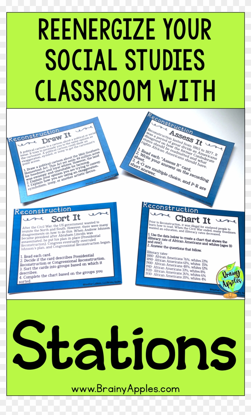 Free History Stations Activity For The Middle School Clipart