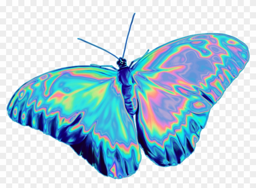 On Sale - Holographic Butterfly Png Clipart