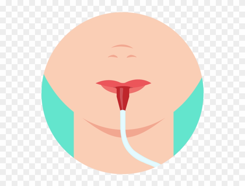 Use Red Mouthpiece To Suck Out Snot / 4) After Snotsucking - Circle Clipart