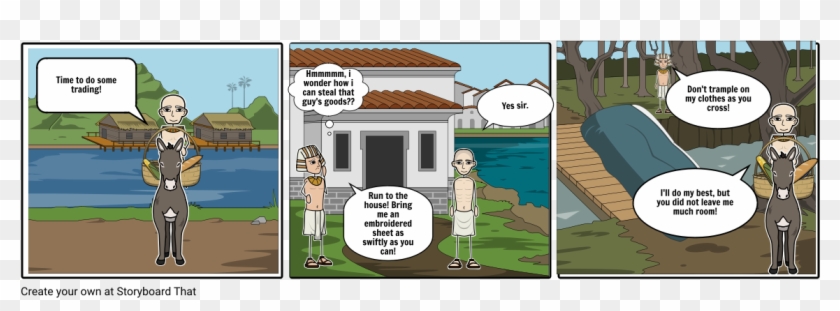 Peasant And The Workman - Cartoon Clipart #5007920