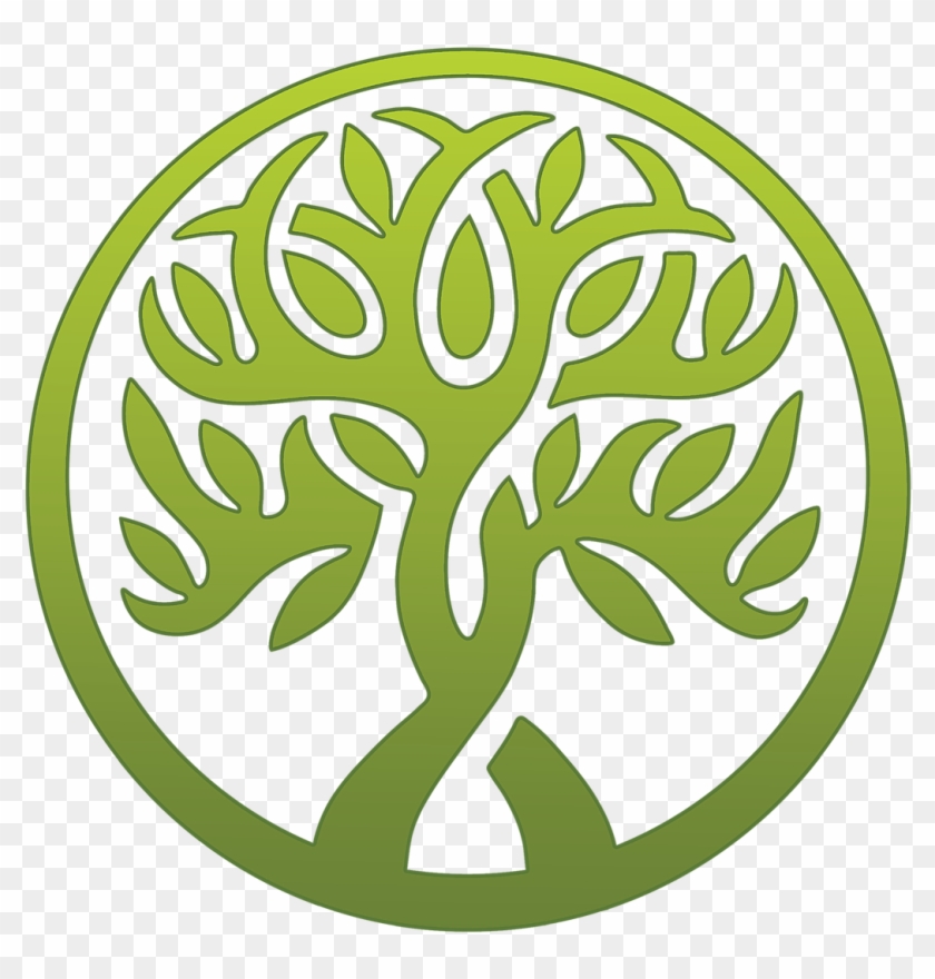 Tao Logo 3 Green Outline Gradient - Circle Clipart #5008232