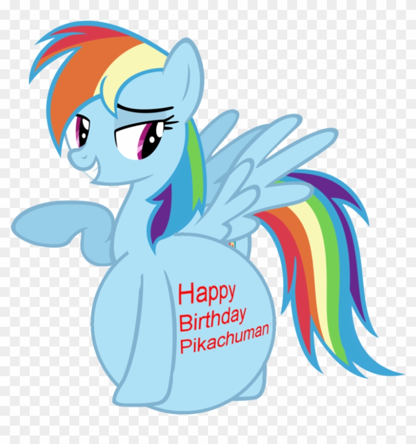 Happy Birthday Pikachuman 18 By Dashievore - Mlp Rainbow Dash Loyalty Clipart #5008717